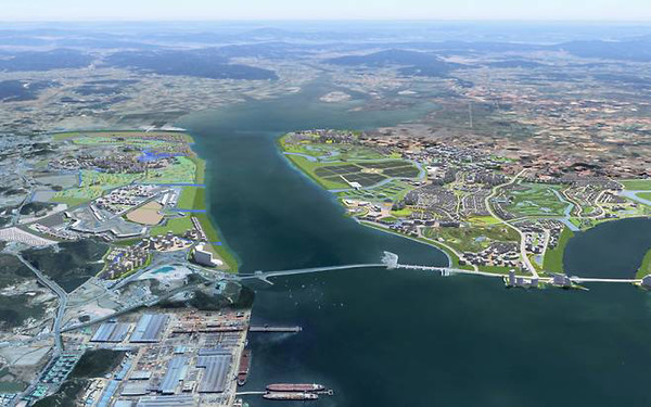 정부는 출범 36일만인 지난 10일 신속하고 파격적인 ‘RE100 산업단지’ 정책을 발표했다. 기업의 RE100 수요를 100% 충족시키면서 지역 재생에너지를 100% 활용하는 RE100 산단을 전남에 만들고, 이를 바탕으로 에너지 신도시를 조성한다는 내용이다. 최적지로 떠오르는 솔라시도(영암·해남 기업도시) 전경.